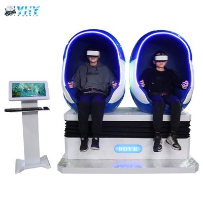 Simulador completo dos jogos do tiro dos filmes do cinema da cadeira do ovo dos assentos 9D VR do movimento 2