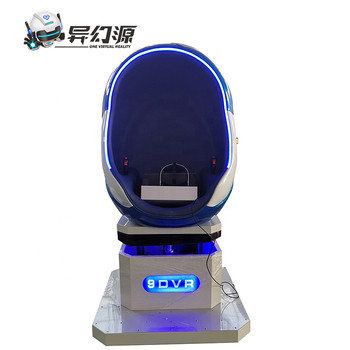 Cadeira branca azul do ovo da montanha russa dos simuladores de voo de 9D VR para 1 jogador