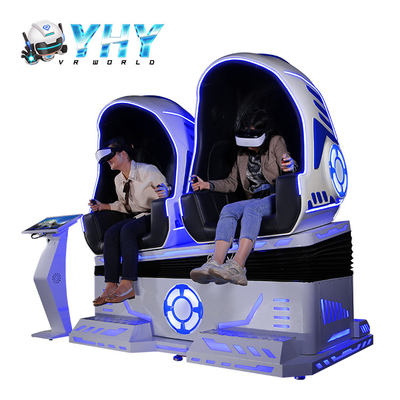 jogos dobro da cadeira do ovo VR do simulador da montanha russa de 220V VR para o parque de diversões