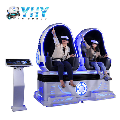 Simulador da cadeira do ovo da realidade virtual do parque 9D do centro/2 jogadores com vidro de Deepoon