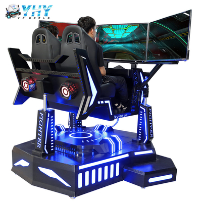 2 tela interna VR dos jogadores 3DOF 3 que compete o simulador