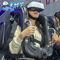 Dois simulador 8.0KW dos assentos 9D VR com jogo de simulação da montanha russa VR