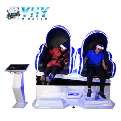 2 cinema acrílico do simulador do ovo dos assentos 9D VR com 200 jogos