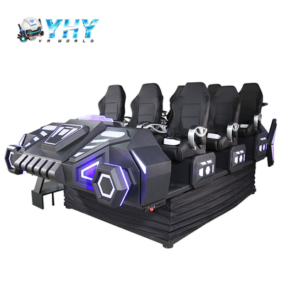 Simulador do movimento da montanha russa do jogo VR do filme do parque de diversões 9D com 9 assentos