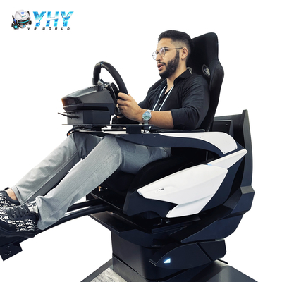 Conjunto Simulador VR 9D Profissional com Movimento Dinâmico e Direção de Carro de Corrida