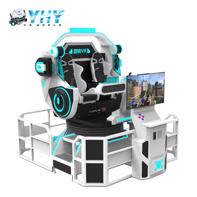 Simulador de montanha-russa de realidade virtual de 2 lugares com rotação de 360 graus