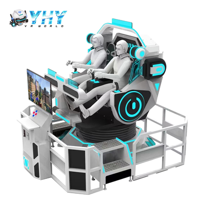 Montanha-russa VR Guangzhou YHY 2 lugares Mini UFO Simulador de Rotação Parque de Diversões Indoor