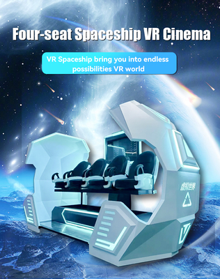 Fábrica Direta da China 4 Lugares VR Cinema Simulador de Realidade Virtual de Tiro Cápsula Charmosa Máquina de Jogos com Tela de 42 polegadas