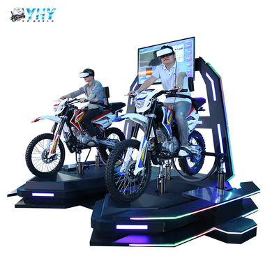 Parque de diversões Sim Gaming VR Motorcycle com 2 jogadores 9D Virtual Reality Racing Motorcycle