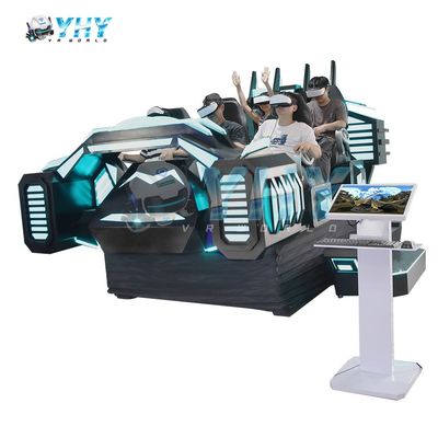 Máquina de jogos de realidade virtual 9D VR Cinema para 6 jogadores, equipamento de jogos multiplayer de realidade virtual