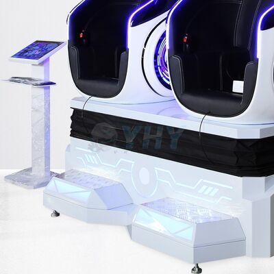 Simulador de cadeira de ovo virtual 9D 360° Dispositivo de jogos interativo Equipamento de jogos VR para duas pessoas