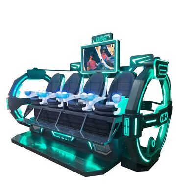 Jogo de tiro multijogador de cadeira de cinema VR 9D interior Parque temático VR de 4 lugares para shoppings