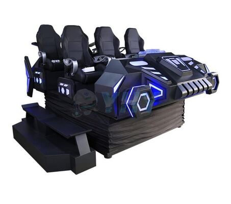 9d VR Cinema Dark Mars Starship Multiplayer Game Machine Coaster Simulator Indoor Home Metal 6 Seats