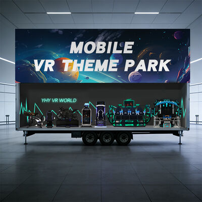 Máquina de jogos de atração de RV Solução de centro de experiência móvel de VR móvel para caminhão ou contêiner