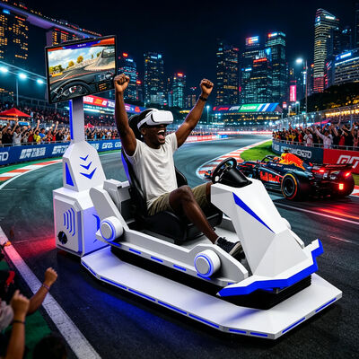 Sensação real 9D Realidade Virtual Vr Racing Outdoor Car Sports Simulator Mall Game Center