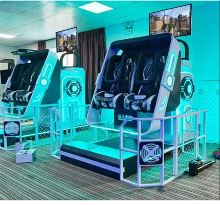 Interiores 9D VR Arcade Cinema Simulator 360 VR Game Machine para Dois Jogadores Metal Usar VR MR Equipamento para Casa