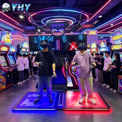 Interativo Indoor Playground Vr Gun Shoot Simulator Máquina de jogo para venda Arcade Vr Battle Machine Com óculos Htc Vr