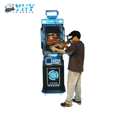 Equipamento de simulador de jogo de tiro VR comercial de pequena pegada para entretenimento