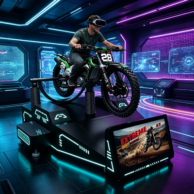 Simulador de Corrida de Montanha VR Comercial de Alto ROI com Plataforma de Movimento Dinâmico 4DOF
