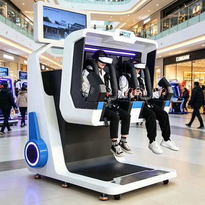 Plataforma de Movimento VR Dupla Espacialmente Econômica com Rotação de 360 Graus para Parques Temáticos e Shoppings