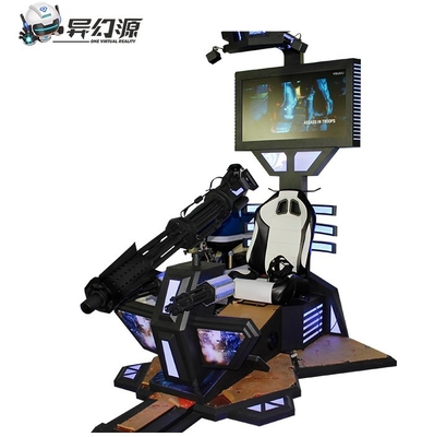 Parque de diversões interno de tiro louco do tiro VR do simulador 9D de Gatling VR