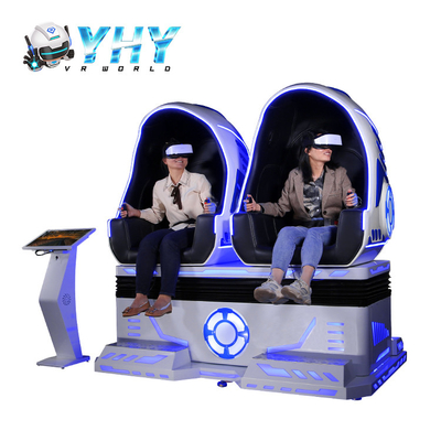 Cadeira do DOF VR do cinema 3 do ovo VR dos assentos dobro 9D com jogo do tiro da montanha russa