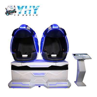 2 lugares Máquina de jogos de realidade virtual Simulador de movimento 9D VR Egg Chair