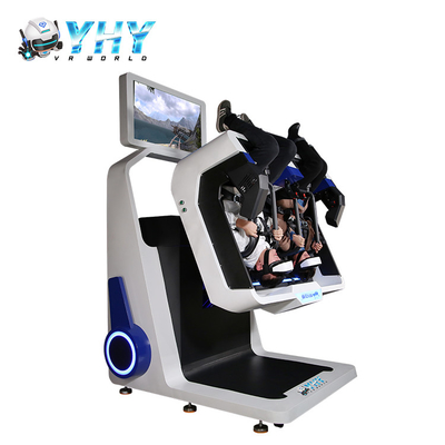 Assentos de dobro do simulador do parque temático 9D VR equipamento de uma realidade virtual de 360 graus