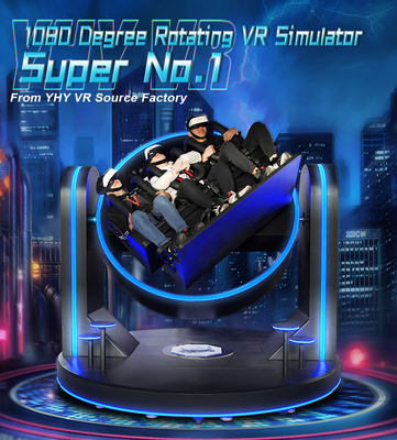 Equipamento super da realidade virtual da montanha russa 9d simulador de uma rotação de 1080 graus