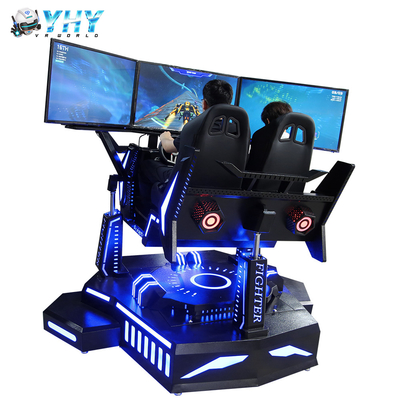 2 tela da máquina de jogo 3 dos jogadores que compete a cadeira do movimento do DOf VR do simulador 3