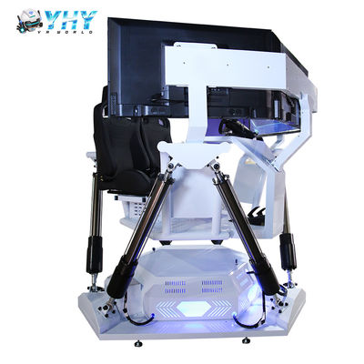 YHY VR Factory Fabricação Plataforma 6 DOF Simulador de Corrida 3 Tela Máquina de Jogo de Arcade de Carro de Condução Passeios de Diversão para 2 Jogadores