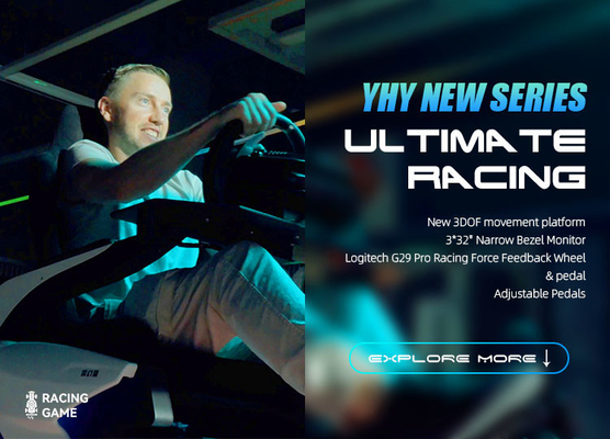 YHY Ultimate Racing Simulador de corrida VR de liga de alumínio para uma experiência imersiva
