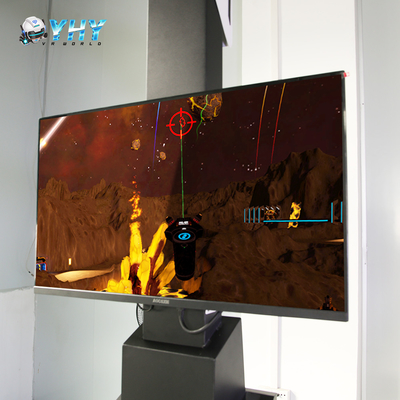 Simulador de batalha de armas de realidade virtual com monitor estreito de 32 polegadas