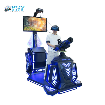 Guangzhou YHY 9D VR Gatling1 Jogador Simulador de Tiro Máquina de Jogo de Arma Parque de Aventura