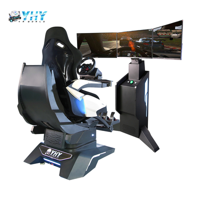 Conjunto Simulador VR 9D Profissional com Movimento Dinâmico e Direção de Carro de Corrida
