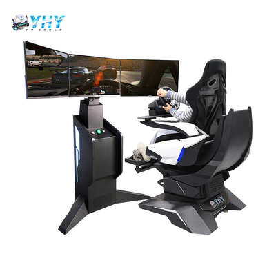 Simulador Dinâmico Rotativo 3 DOF 3 Tela Máquina de Jogo de Corrida de Carros com Movimento