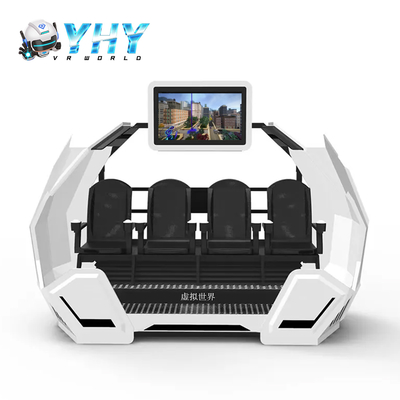 Fábrica Direta da China 4 Lugares VR Cinema Simulador de Realidade Virtual de Tiro Cápsula Charmosa Máquina de Jogos com Tela de 42 polegadas