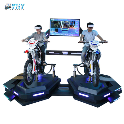 Parque de diversões Sim Gaming VR Motorcycle com 2 jogadores 9D Virtual Reality Racing Motorcycle