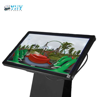 VR Simulator 9D Rotating Machine 720 Graus Virtual Reality Roller Coaster Game Machine com Painel de Controle Tudo em Um