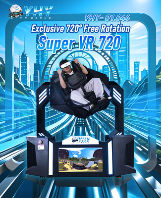 Montanha-russa VR com tela de 32 polegadas, simulador de 720 graus, máquina de experiência de voo, parque de jogos indoor