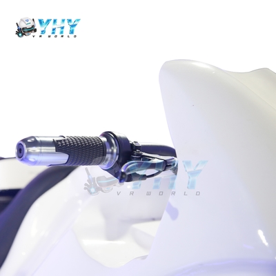 White Motorcycle Simulator Arcade Game Machine 9D Vr Motorcycle