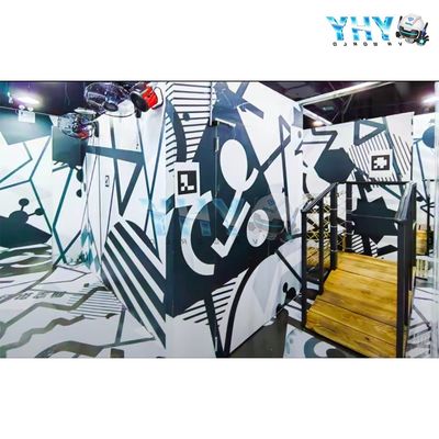 Free Walking Virtual Reality Big Space Simulator 8 Multiplayer Gun Shooting Game Arena VR