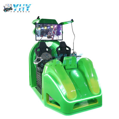 Twin Seat VR Simulator Fibra de vidro Parque desportivo e aeroporto Simulador de cinema VR adequado