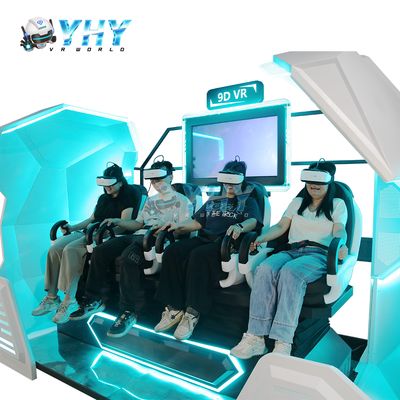 VR Cinema with 4 Seats Virtual Reality Shooting Simulator Charming Capsule 42 inch Display Gaming Machine