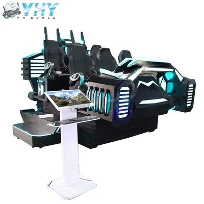 9d VR Cinema Virtual Reality Flight Game Machine with DP Headset 6 Seats Starship Appearance 