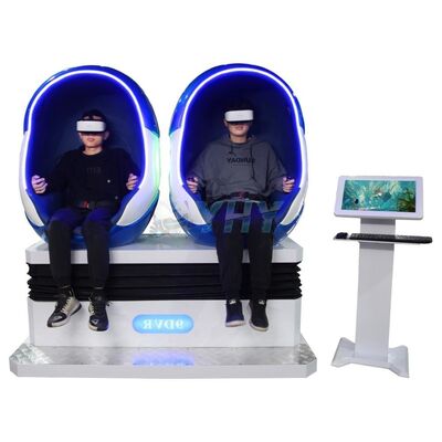 2-Sit Indoor VR Virtual Reality Egg Chair 9D Parque de diversões Passeios para crianças Cinema máquina de jogo