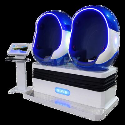 Atacado 9d VR Chair Cinema 2 Seats Virtual Reality Games Vr Parque temático Passeios 9d Cinema Vr Egg Cinema