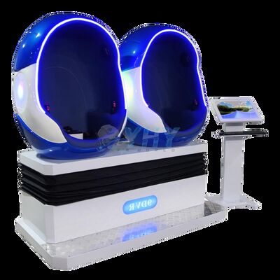 Fácil Operação 2 Assentos 9d Vr Cinema Forma de Ovo Cadeira de Realidade Virtual 9d Cinema Para Parque Temático/Parque de Diversões