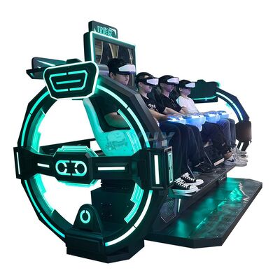 4-player 9D VR Simulator Multiplayer Cinema de Realidade Virtual Com Jogo Interativo