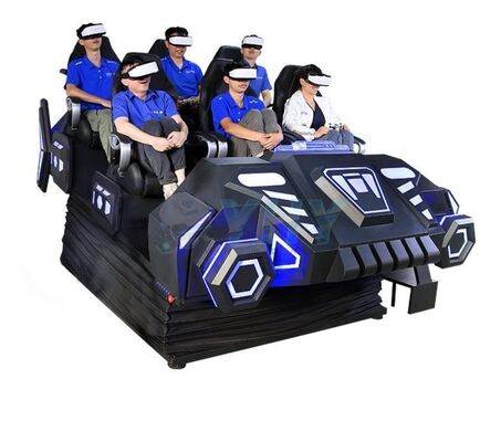 9d VR Cinema Dark Mars Starship Multiplayer Game Machine Coaster Simulator Indoor Home Metal 6 Seats